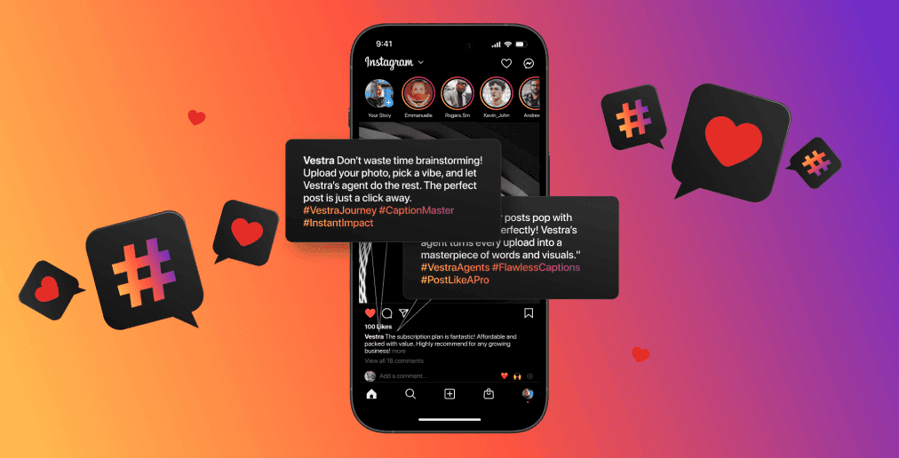 Craft Perfect Captions & Hashtags
